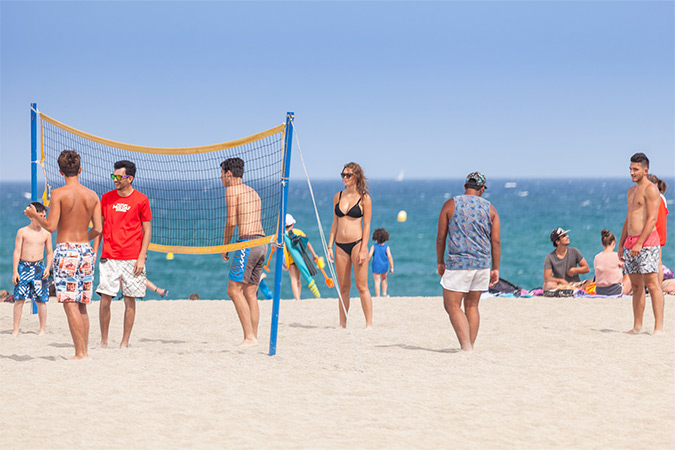 beach volley sur la plage