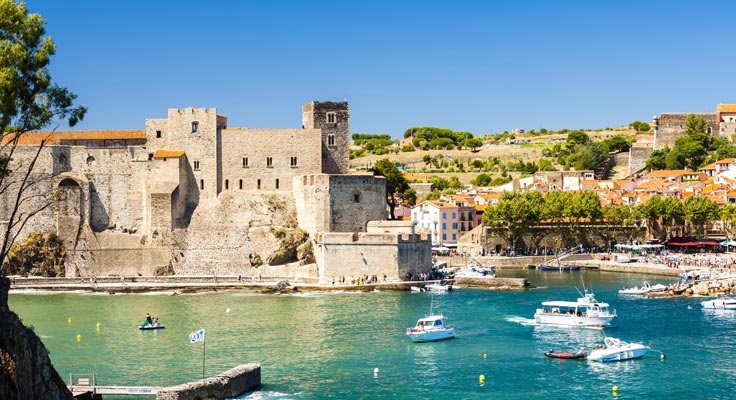 port de collioure et son fort